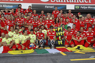 Grosse Freude bei der Scuderia