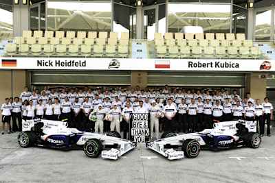 Bald wieder im Einsatz: Das Sauber-Team