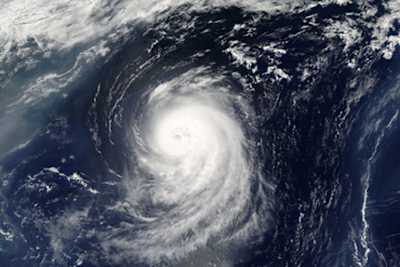 Hurricane Irene aus dem All betrachtet
