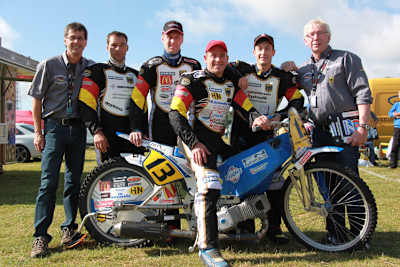 Die viertplatzierten Deutschen mit Enrico Janoschka, Jörg Tebbe, Stephan Katt und Richard Speiser (v.l.)