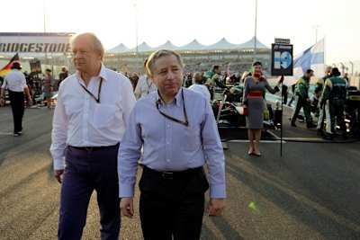 Jean Todt (re.) wirkte zuletzt etwas ziellos