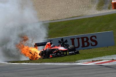 Schreckmoment: Auf dem Nürburgring erlebte Jules Bianchi ein heisses Ende