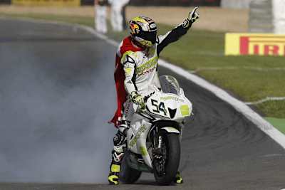 Kenan Sofuoglu brachte das HANNspree-Logo häufig gut zur Geltung