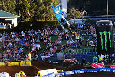 Philipp Klakow in Führung beim Supercross in Australien