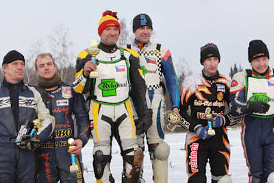 Das Siegerpodest in Ruzena