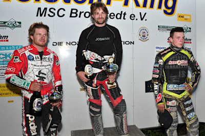 Die Top-3 von Brokstedt: Ricky Kling, Mads Korneliussen und Kai Huckenbeck (v.l.)