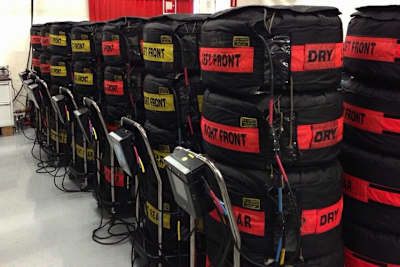 Kuschelig eingepackt – Reifen warten auf ihren Einsatz