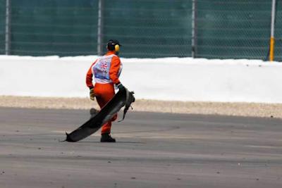 Gefährliche Reifenteile