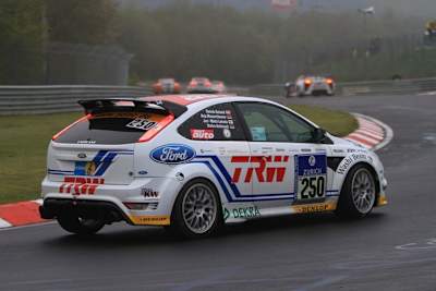 Der Ford Focus mit Latvala beim 24-Stunden-Rennen