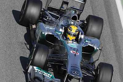 Lewis Hamilton ist zufreden mit dem W04
