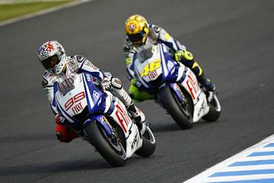 Am Ende hatte Valentino Rossi (46) in Motegi die Nase vorne