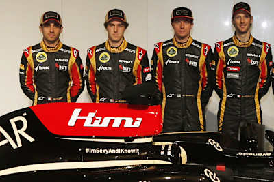 Lotus-Präsentation: «Ich bin sexy»-Schriftzug an der Airbox