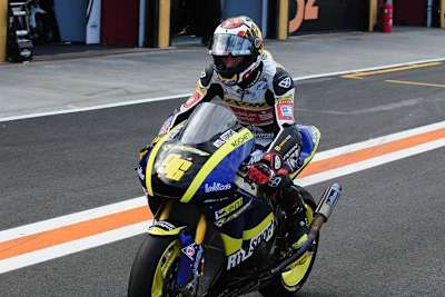 Rossi hatte mit lockerem Auspuff zu kämpfen