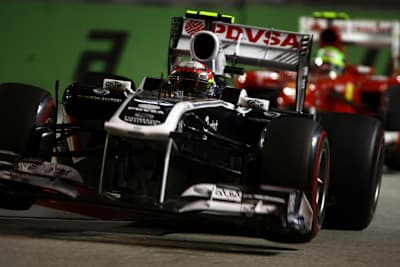 Maldonado wurde in Singapur von Massa gejagt