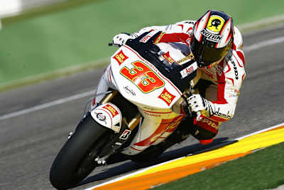 Ein vertrautes Bild: Marco Melandri auf Honda