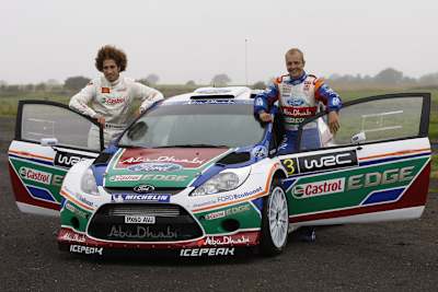 Marco Simoncelli (li.) und Mikko Hirvonen