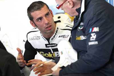 Melandri (li.) mit Crew-Chief Galbusera