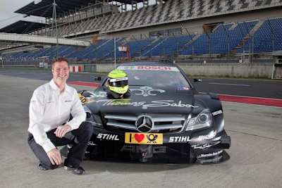 Ralf Schumacher mit dem DTM AMG Mercedes C-Coupé für 2012