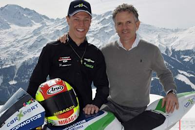 Dominique Aegerter (li.) mit Förderer Olivier Métraux