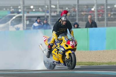 So zelebrierte Michel Fabrizio seinen Cup-Gewinn 2003