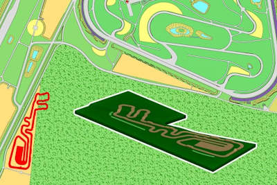 Neue MX-Piste: rot die Lage, rechts davon das Profil