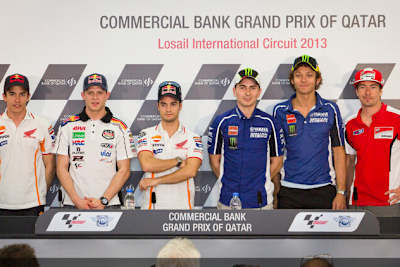 Márquez, Bradl, Pedrosa, Lorenzo, Rossi, Hayden