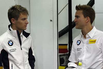 Nächstes Jahr messen sie sich auf der Piste: Wittmann (l.) und Werner