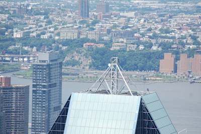 Blick auf das geplante Rennareal am Hudson