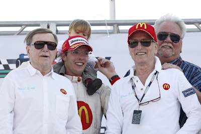 Bild aus besseren Tagen: Haas, Bourdais, Newman, Lanigan