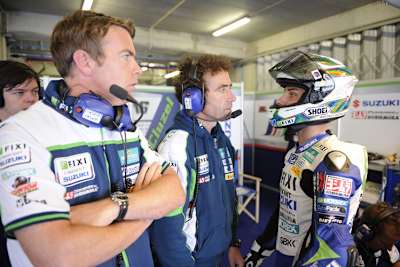 Teamchef Paul Denning (li.) mit Jules Cluzel (re.)