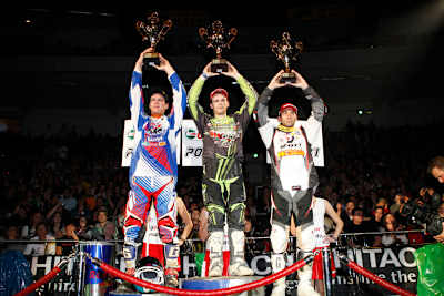 Die Sieger im ADAC SX-Cup (Soubeyras, Richier, Rodrigues)