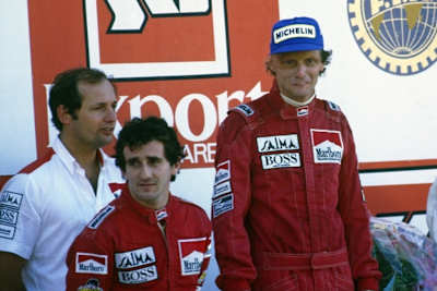 Auch bei Lauda´s letztem Sieg 1985 in Zandvoort war BOSS dabei