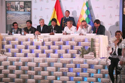 Pressekonferenz in Bolivien