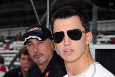 Graham Rahal im Gespräch mit Papa Bobby 