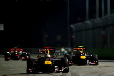 Vettel und Webber in Singapur 2011