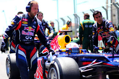 In Valencia versagte Vettels Lichtmaschine erstmals