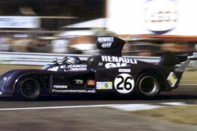 Kurzer Einsatz 1975 für Beaumont/Lombardi im Renault Alpine A441 