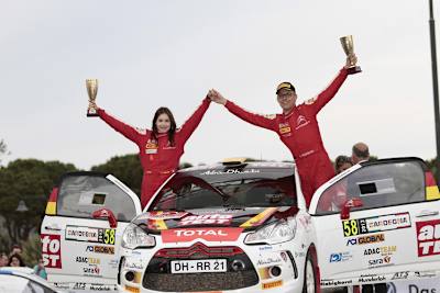 Vorsicht zahlt sich aus: Christian Riedemann und seine belgische Beifahrerin Lara Vanneste fuhren die Bestzeit im Citroën-Markenpokal