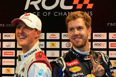 Michael Schumacher hälte große Stücke auf Sebastian Vettel