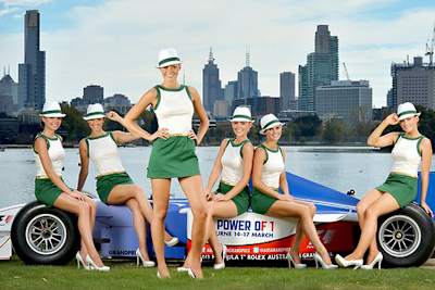Die Rolex-Girls freuen sich auf die Gäste in Melbourne