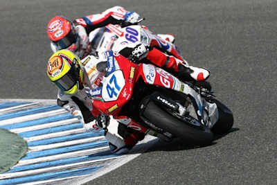 Roberto Rolfo verteidigte den dritten Platz in Jerez