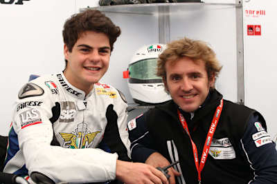 Romano Fenati (li) und Roberto Locatelli 2012