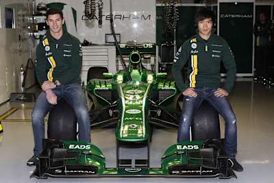 Das Caterham-Ersatzduo: Alexander Rossi und Ma Qing Hua