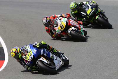 Sachsenring: Rossi (46) vor Bradl und Crutchlow