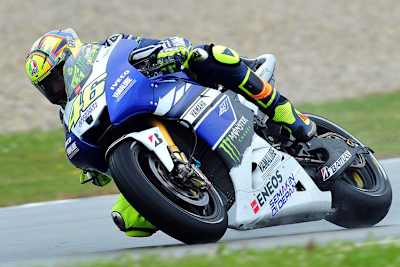 Assen: Valentino Rossi im Regen
