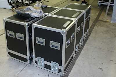 Das Material ist auf dem Weg nach Afrika