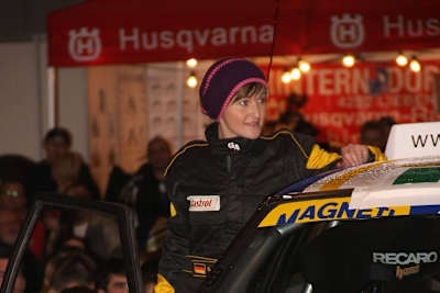 Ina Schaarschmidt 2013 bei der Jänner Rallye