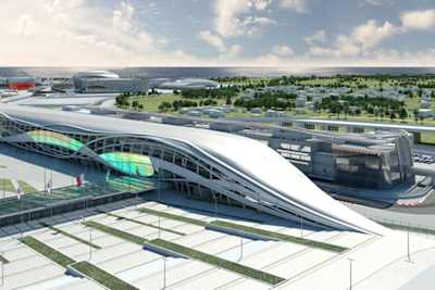 So soll die Rennanlage in Sochi einst aussehen