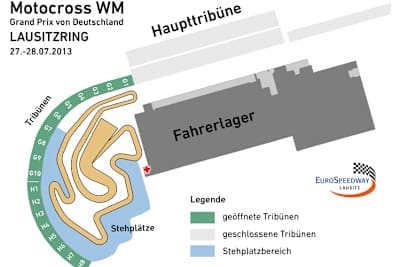 So wird die Motocross-Strecke im Infield angelegt