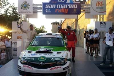 Start der Rallye San Marino 2012